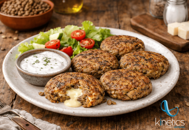 Stuffed Lentil Medallions
