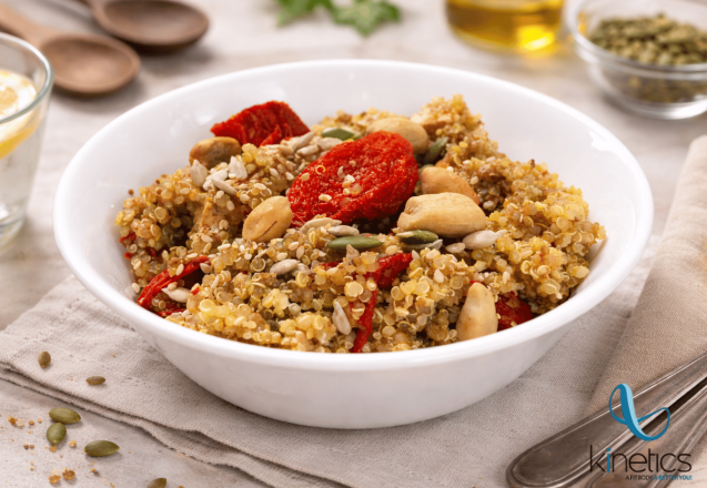 Quinoa, Tofu & Sundried Tomatoes Salad (Vegetarian/Vegan)