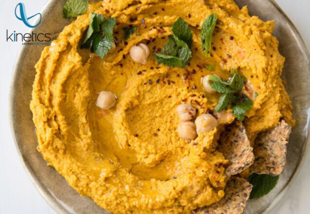 Recipe: Carrot–Turmeric Protein Humm us (Vegan)
